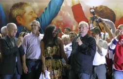Ato com Lula e as centrais sindicais em apoio à Dilma 09/10/2014